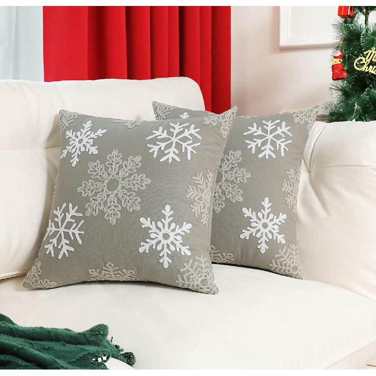 Snowflake pillow hot sale shams